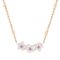 14K Plated Pendant Necklace With Austrian Cubic Zirconia With Extendable Chain