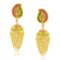 1 Gram Gold Traditional Meenakari Jhumki Earrings with loupe Chain Tassels bridal handmade Earrings