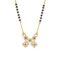 1gm Micron 18K Gold Plated Hypoallergenic Black Beads Kala Mani 925 Sterling Silver Mangalsutra