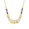 1gm Micron 18K Gold Plated Hypoallergenic Black Beads Kala Mani 925 Sterling Silver Mangalsutra