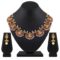 18k Gold Plated Traditional Temple Choker Necklace Wedding Party Stylish Jewellery Set - Image 2