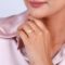 Gold Plated 925 Silver Golden Snowflake Adjustable Ring for Women - Image 2