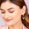 1 Gram Gold Plated 925 Silver Jewellery Earrings with CZ Stones - Image 5
