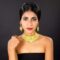 24ct Gold Plated Brass Bridal Wedding Choker Necklace Set with Earrings - Image 3