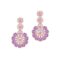 Kundan and American Diamond Necklace Jewellery Set with Earrings - Image 3