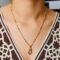 1 Gram Micro Gold Plated Stylish Geometric Pendant Chain with CZ Accents - Image 4