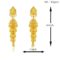 24KT Micron, 1 Gram gold Traditional 4 tier Umbrella Jhumka Earrings - Image 4