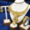 24k Gold Plated Choker Jewellery Set with Earrings, Ring, Bracelet and Cubic Zirconia CZ Stones - Image 4