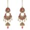 Lucky Jewellery Bridal Dulhan Alloy Gold Plated Jewellery Set - Image 4