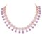 Kundan and American Diamond Necklace Jewellery Set with Earrings - Image 4