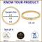 ZENEME Set Of 4 Gold-Plated Classic Paisley Shaped Textured Handcrafted Bangles - Image 5